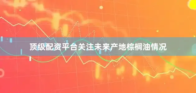 顶级配资平台关注未来产地棕榈油情况