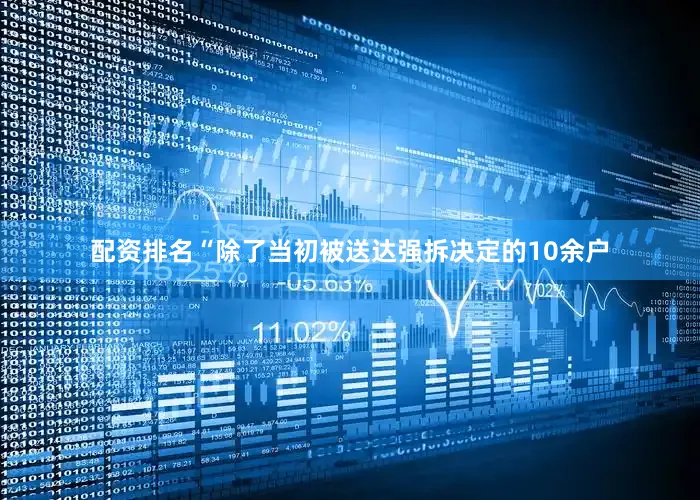 配资排名“除了当初被送达强拆决定的10余户